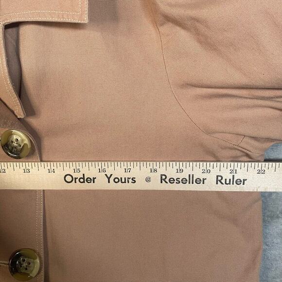 Sundance Trench Coat Large Double Breasted Normcore Timeless Boho Chic Capsule - Picture 10 of 14